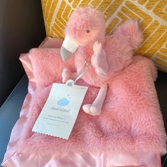 cloud island Other - Cloud Island Pink Plush Blanket with Flamingo
